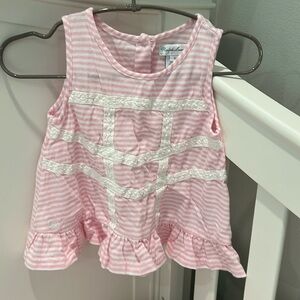 Pink + White Ralph Lauren Top 😊